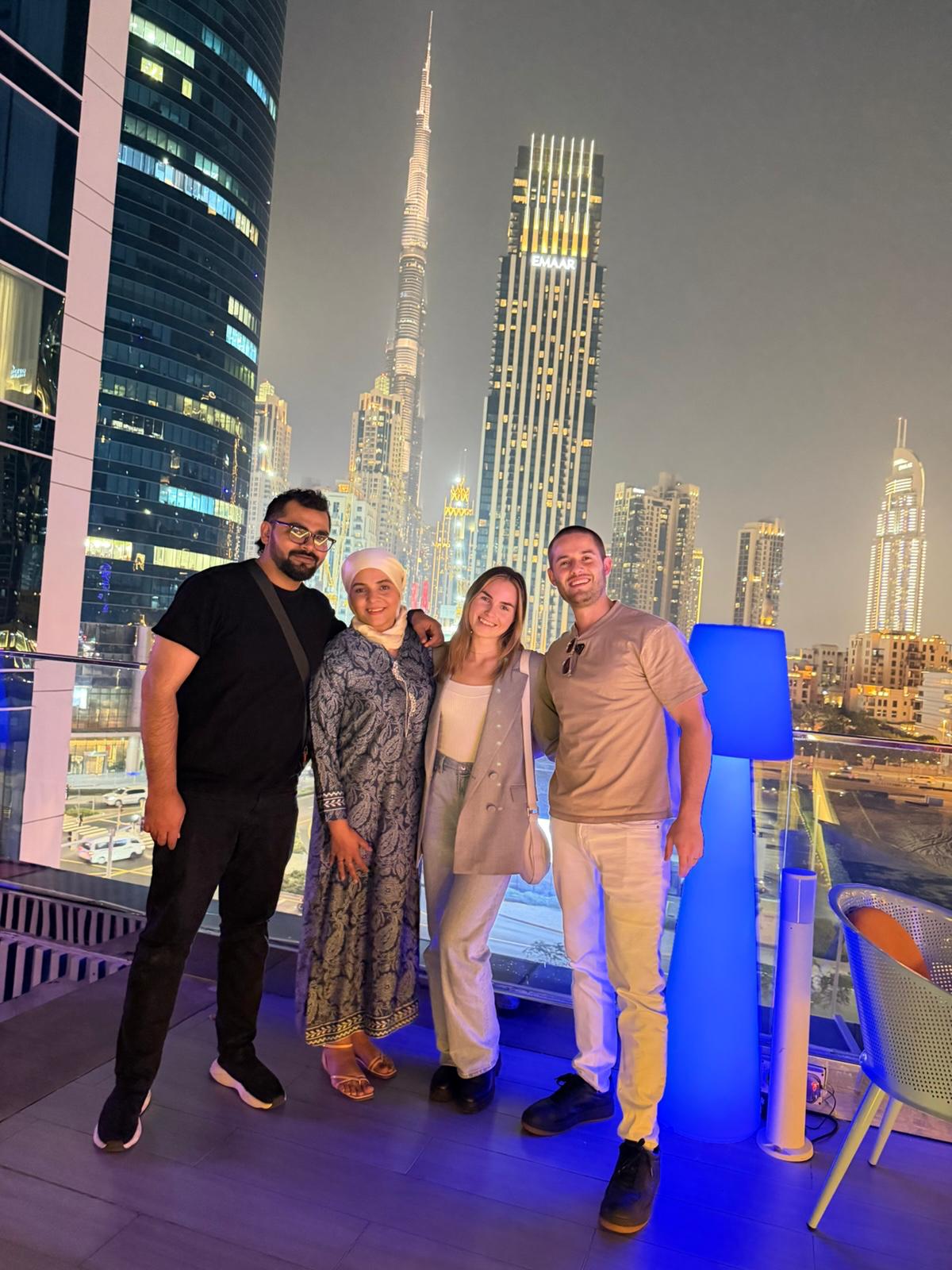 Team at desert outing