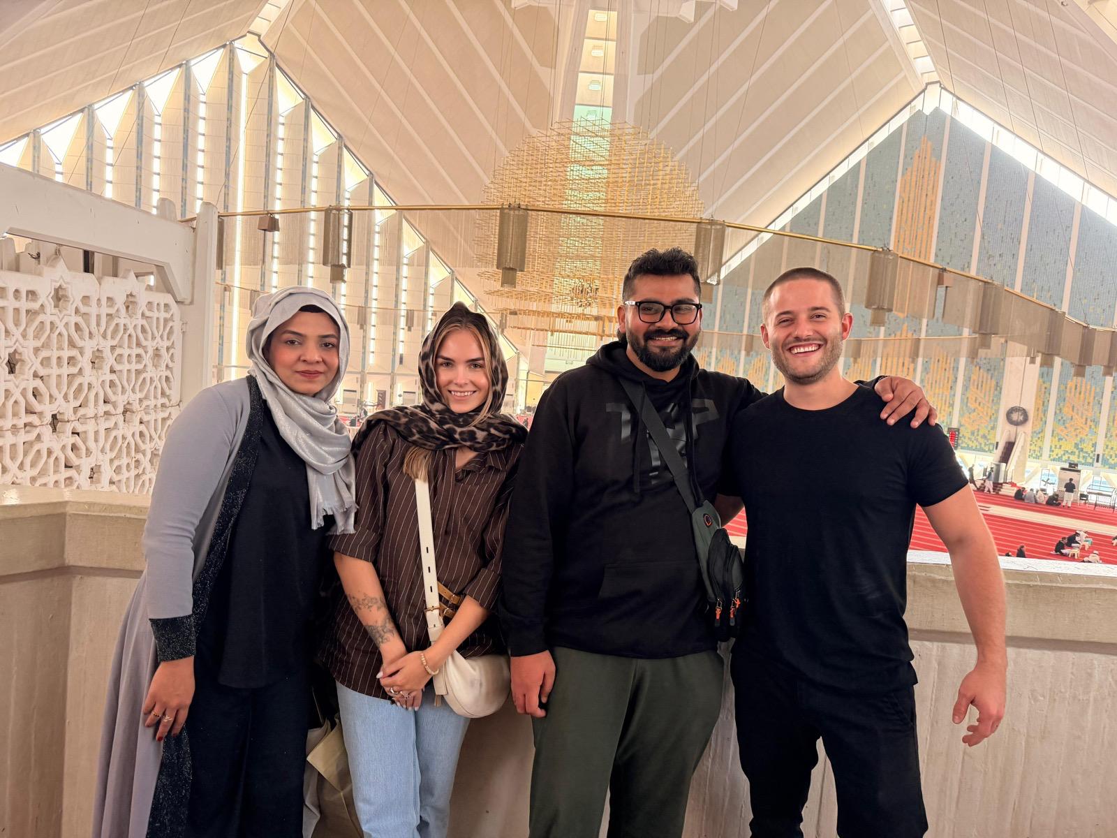 Team at evening meetup